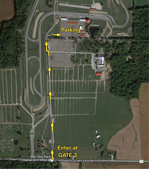 Mid-Ohio enter at gate 3